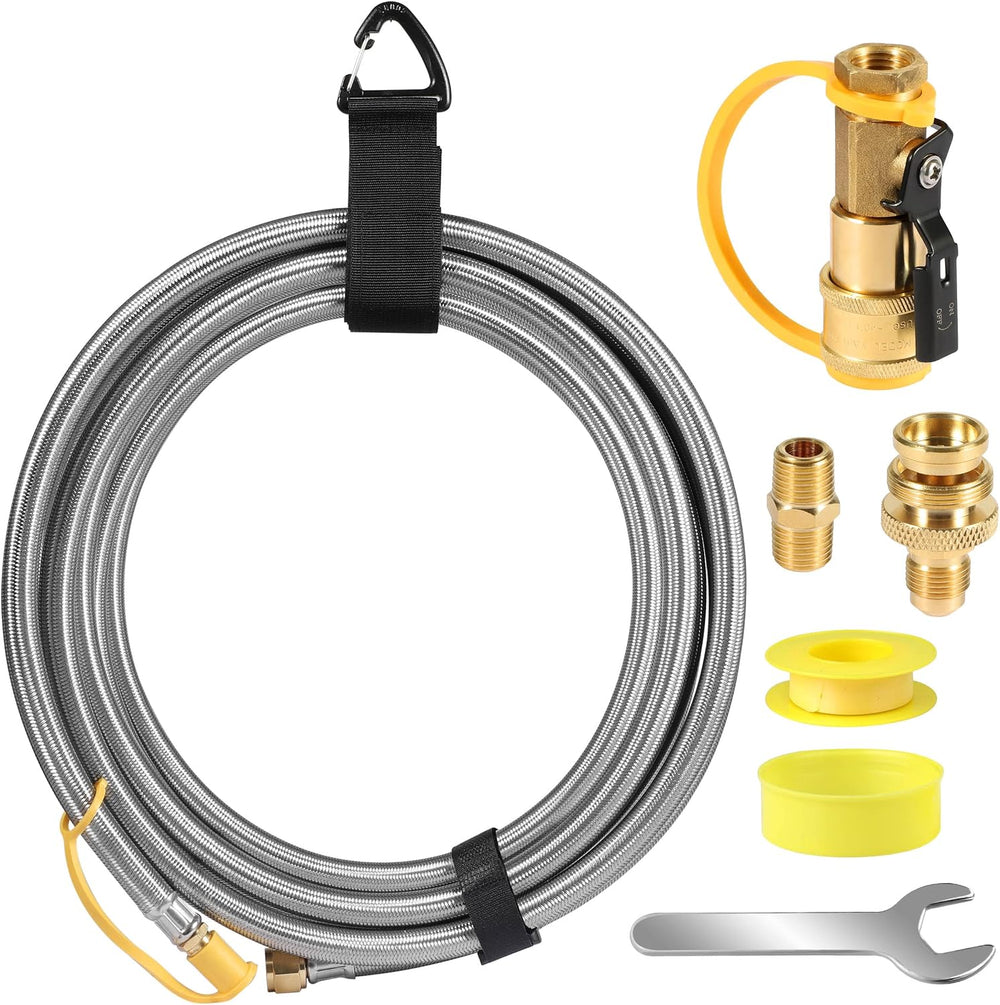 12FT rv quick connect propane hose,propane line with quick disconnect grill