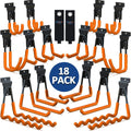 3-H Slatwall Accessories 18 Pack, Slatwall Hooks & Hangers Multi Sizes