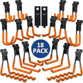 3-H Slatwall Accessories 18 Pack, Slatwall Hooks & Hangers Multi Sizes by 3-H