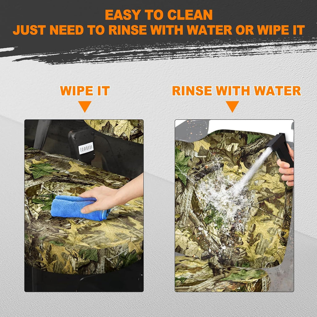 BORDAN Heavy Duty UTV Seat Cover for 2017-2021 Polaris Ranger XP 1000, Waterproof 1680D Camo Seat Covers for UTV Polaris Ranger 1000 2020-2025 Full Protection Outdoor (3 PCS)