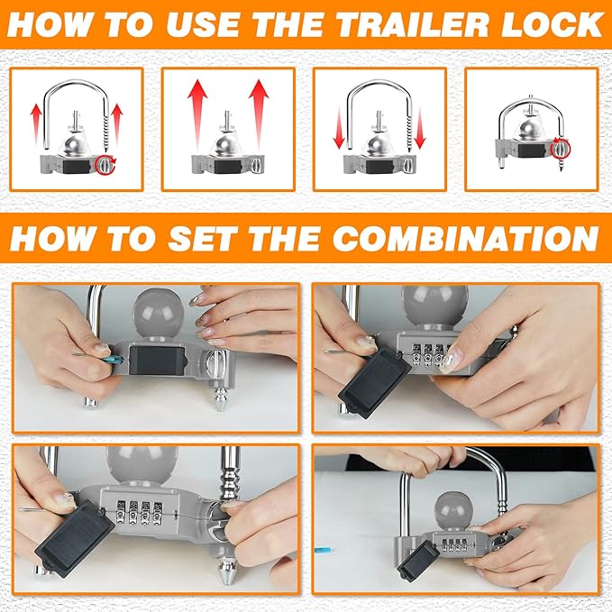 Funmit Trailer Lock Universal Hitch Lock - Image 5