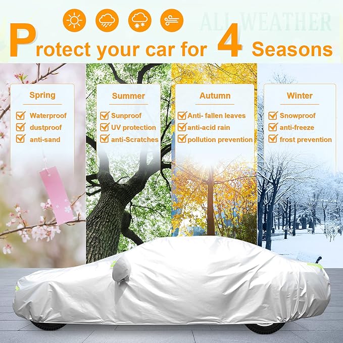 All-Weather Waterproof Car Cover – Universal Fit - Image 5