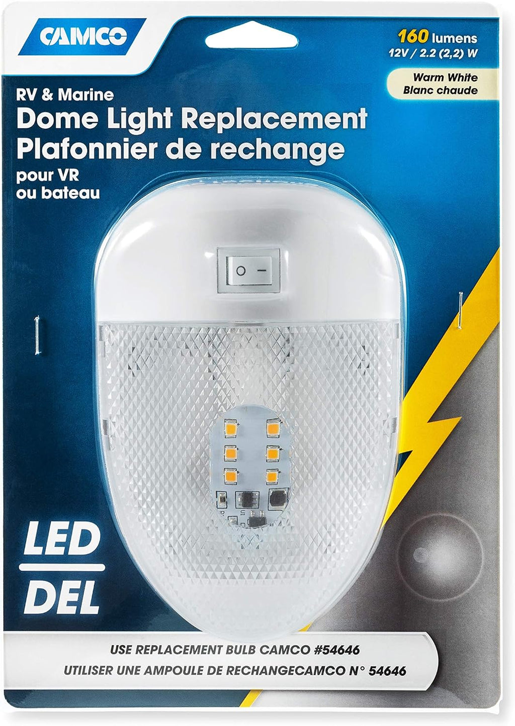 Camco 41331 Replacement LED Single Dome Light