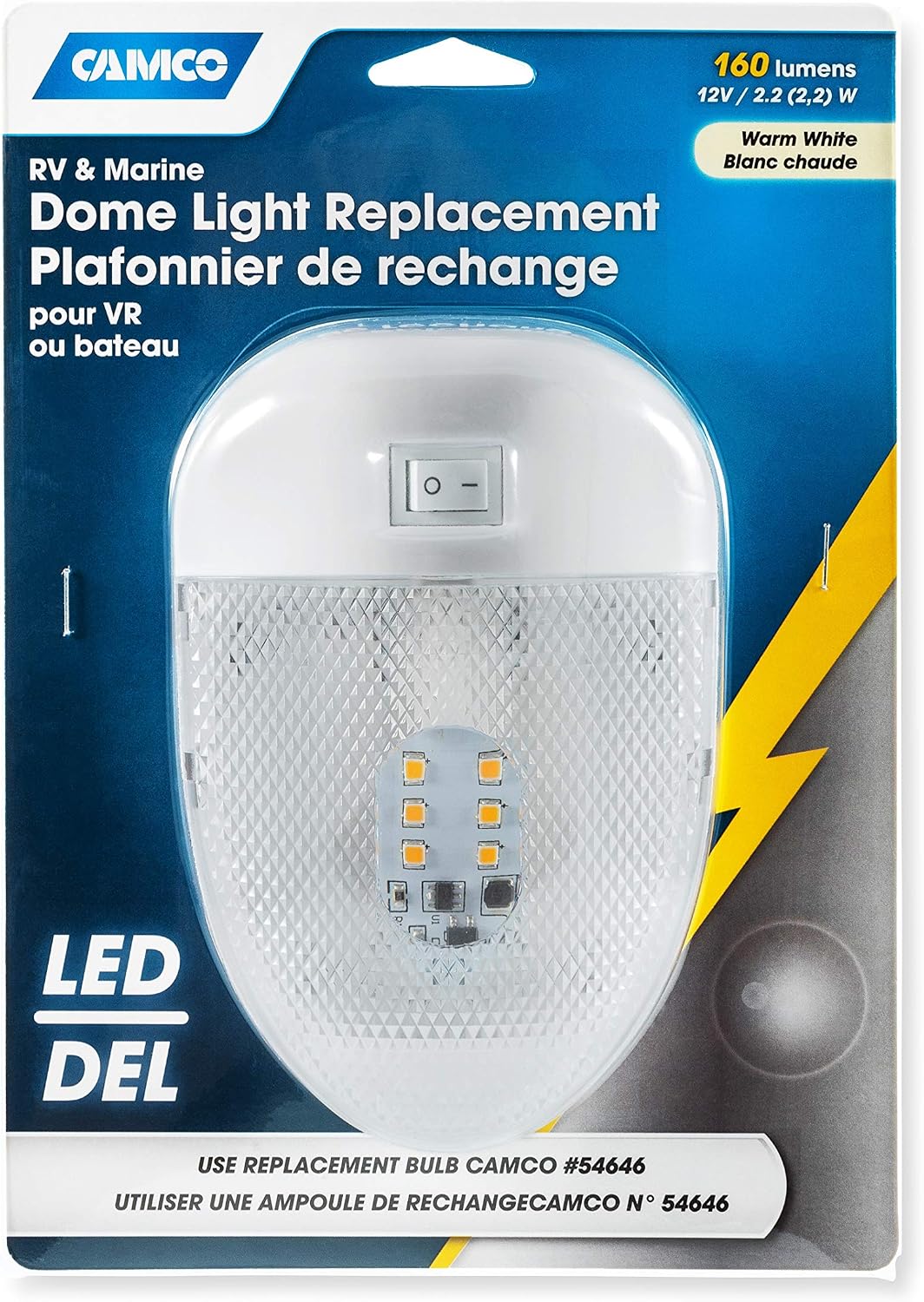 Camco 41331 Replacement LED Single Dome Light