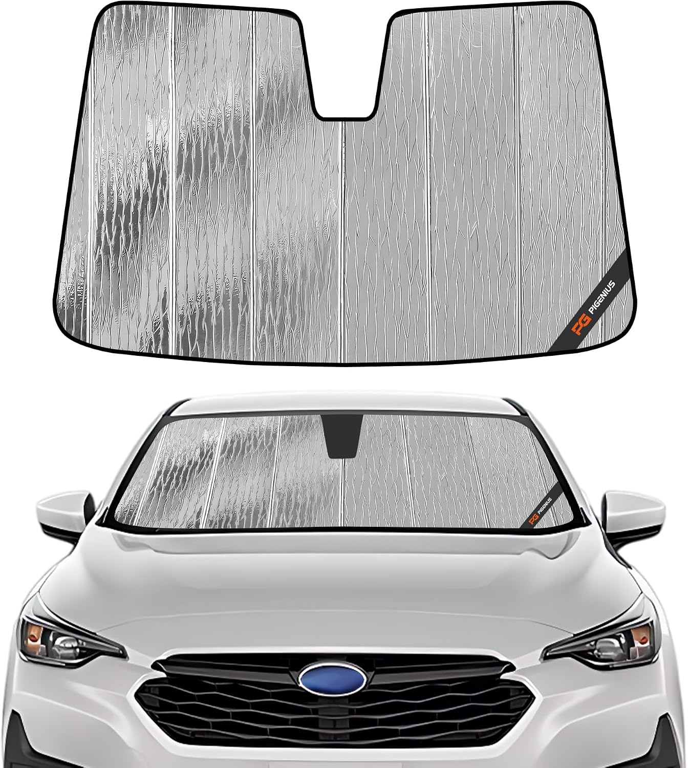 Pigenius Windshield Sun Shade for Subaru Crosstrek 2024-2026, Impreza 2024-2026 Window Sunshade - AstraGuard