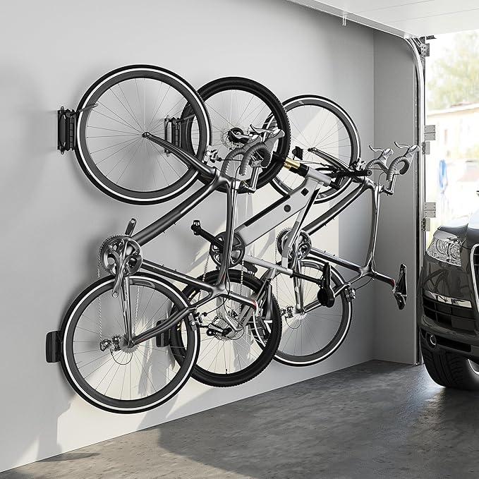 monTEK Swivel Bike Wall Mount – Garage Bike Hanger & Space-Saving Vertical Bike - Image 7