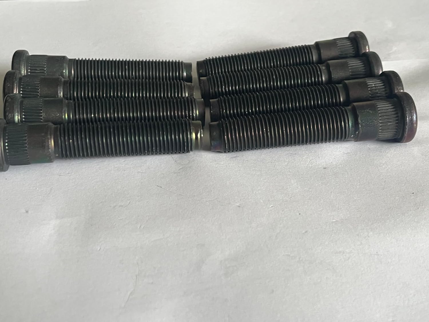 8PCS 610-509 M14*1.50 Serrated Wheel Stud 15.93mm Knurl, 73.4mm Length Replacement for 2005-2016 Ford F-250 F-350 Super Duty, 2005-2010 F-450 F-550 Super Duty