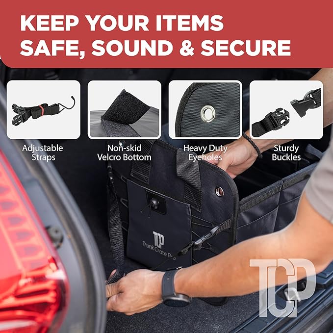 TRUNKCRATEPRO Trunk Organizer For Car, Truck | Premium Adjustable Multi - Image 7