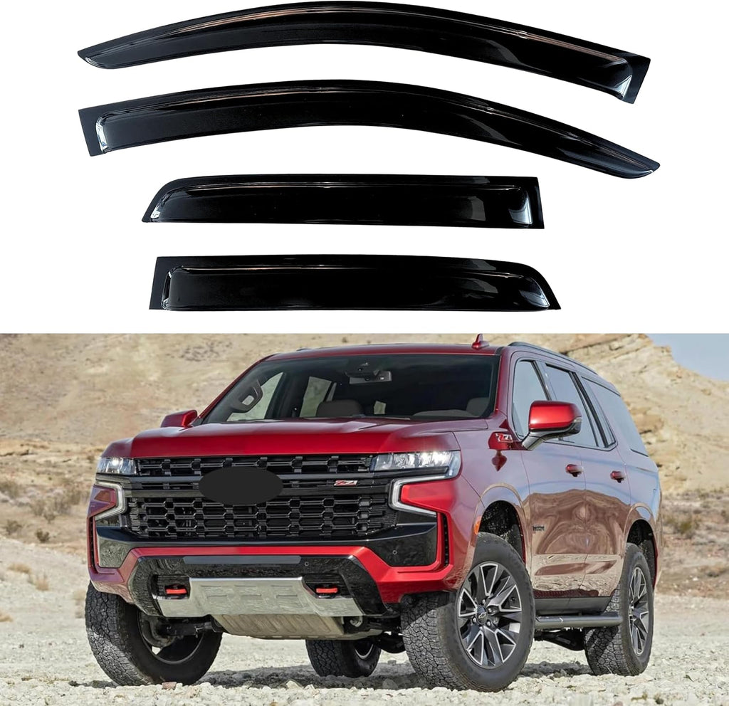 KPY Window Visors Rain Guards for 2021-2025 Chevy Tahoe & GMC Yukon & Cadillac