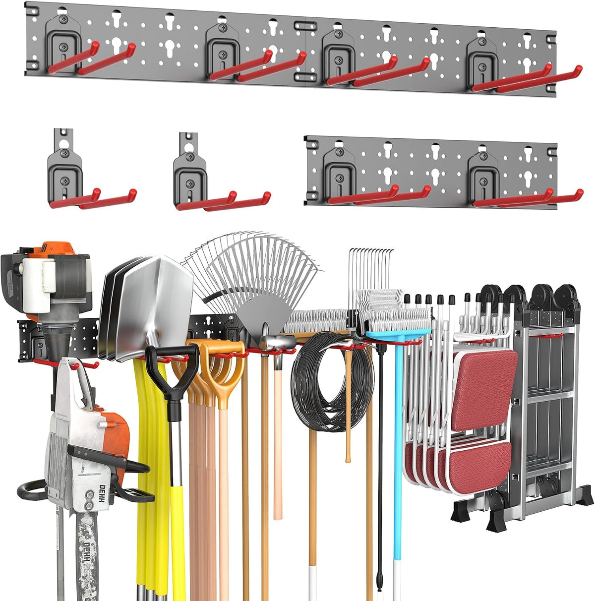 torack garden tool organizer wall mounted, folding chair, main product view