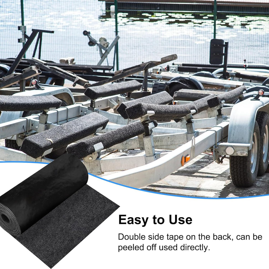 Boat Trailer Bunk Carpet, 12Inch x 13Ft Marine Carpet for Boats, Waterproof Trailer Boat Bunk Padding Mat for Boat Trailers Jet Ski Ramp Garage Dock
