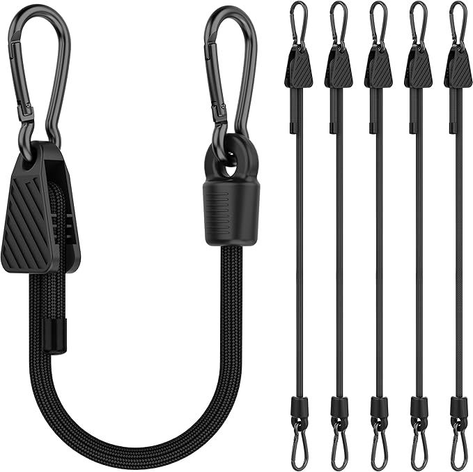 Upgraded Adjustable Bungee Cords by Rugtol