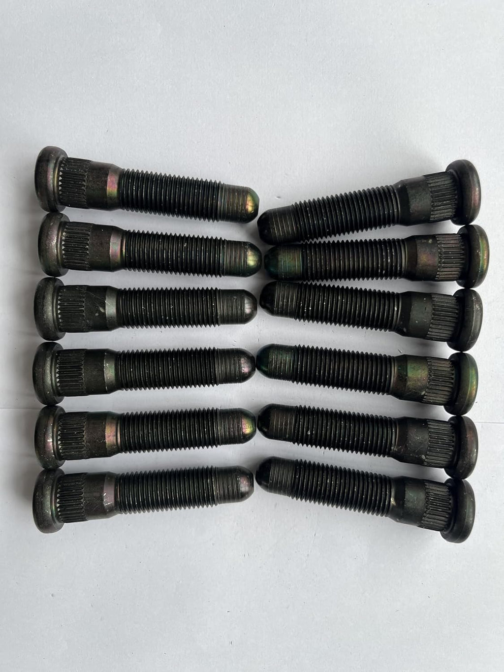 12PCS M14x1.50 Serrated Front Wheel Studs 610-674 Replacement for 2021-2025 Cadillac Escalade, Fits for 19-25 Chevrolet Silverado 1500 Colorado Suburban Tahoe, GMC Sierra Yukon Canyon