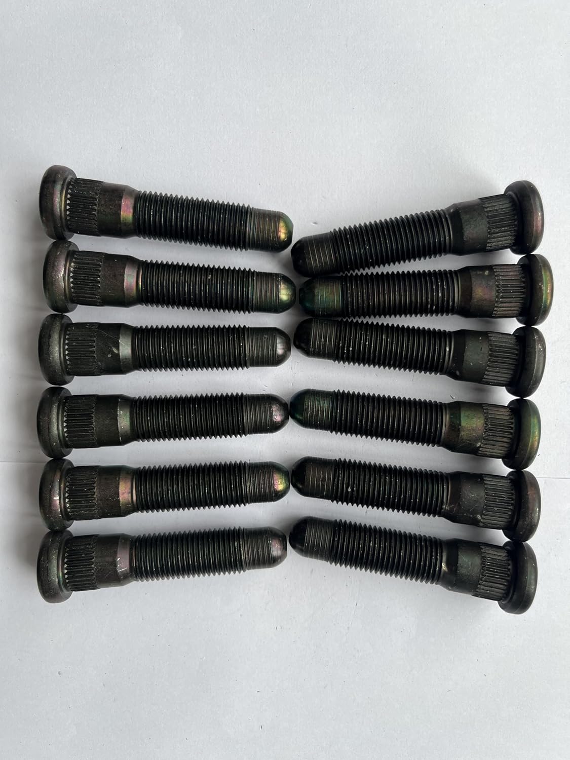 12PCS M14x1.50 Serrated Front Wheel Studs 610-674 Replacement for 2021-2025 Cadillac Escalade, Fits for 19-25 Chevrolet Silverado 1500 Colorado Suburban Tahoe, GMC Sierra Yukon Canyon
