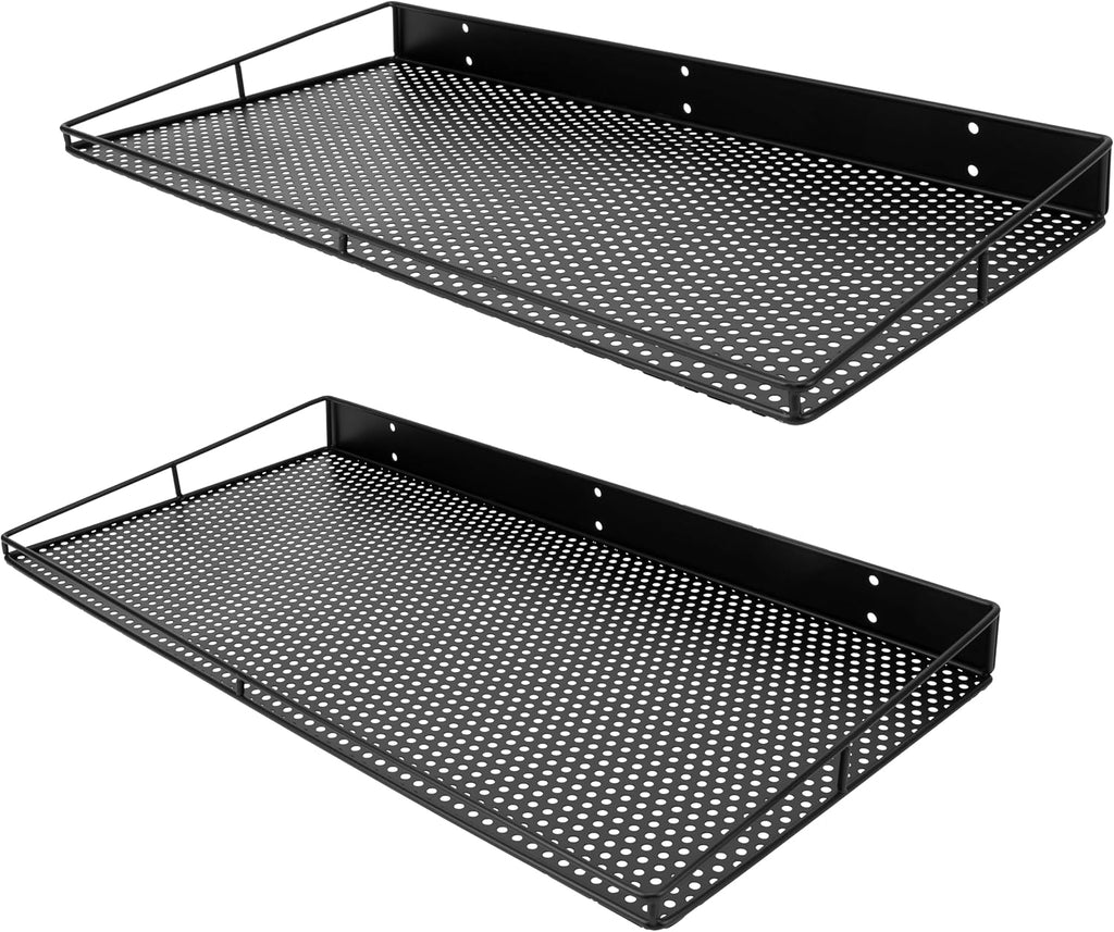 RedCall Heavy-Duty Wall Shelf, 2 Pack Garage Shelf, 23.5" x 12" Large Wall