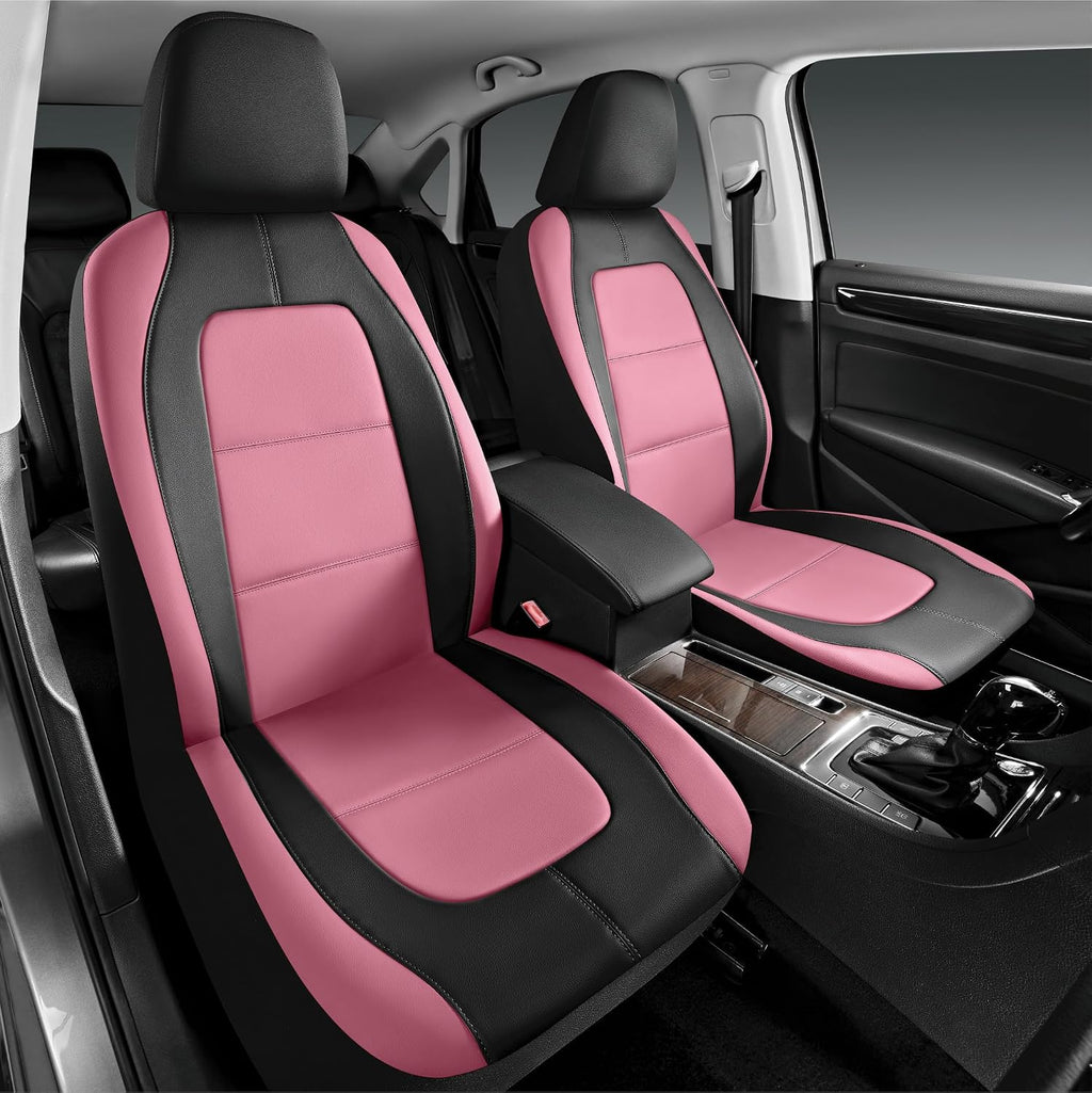 road comforts car seat cover, leather car seat shown in use