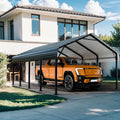 shintenchi 12x20 ft metal carport, oversized carport garage, main product view