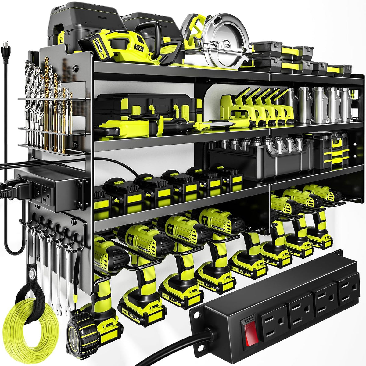 Large Power Tool Organizer Wall Mount