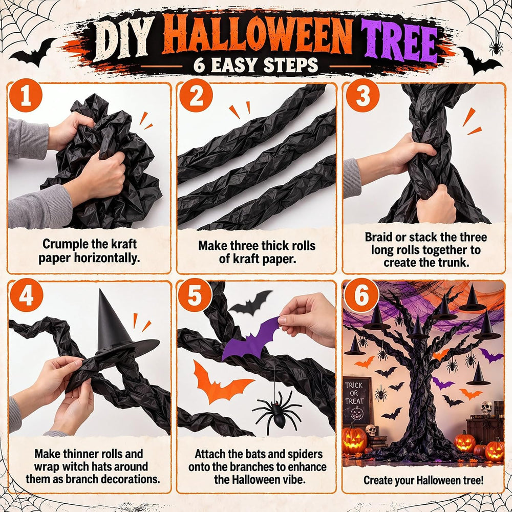 167 Pcs Halloween Themed Decorations, Spooky Halloween Classroom Party Decor ...
