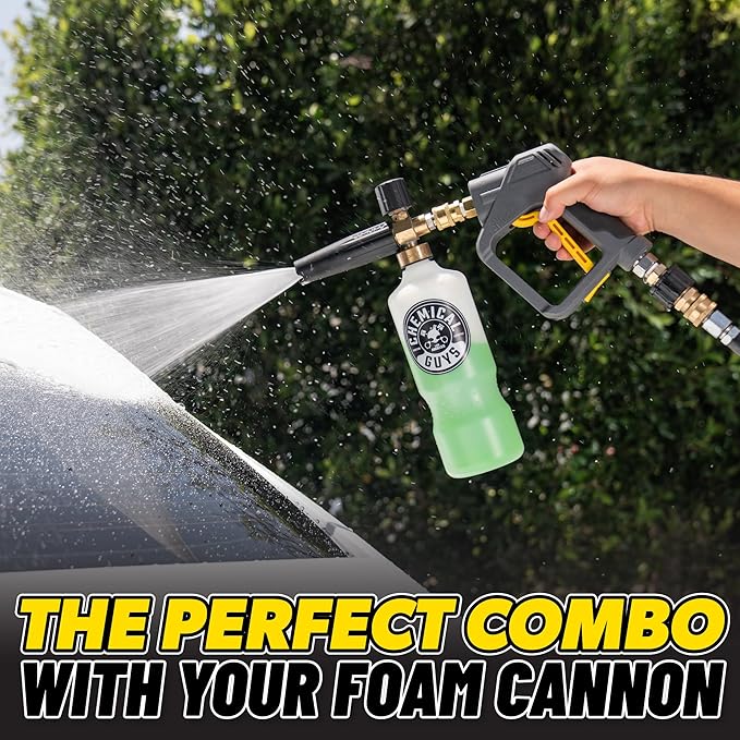 Chemical Guys EQP402 Snubby Pressure Washer Gun, Foam Cannon Attachment
