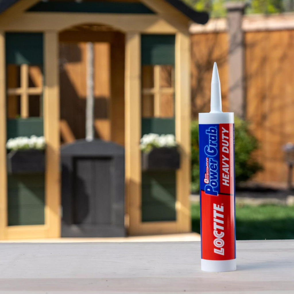 loctite power grab heavy duty construction adhesive, 9 on a desk or shelf