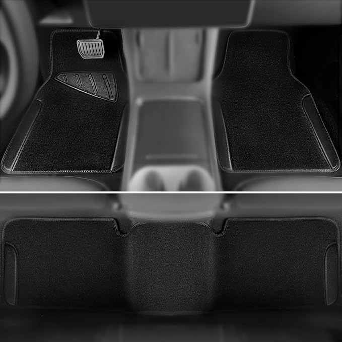CAR PASS Waterproof Universal Faux Leather 3Pcs Car Floor Mats, Set of Vehicles - Image 3