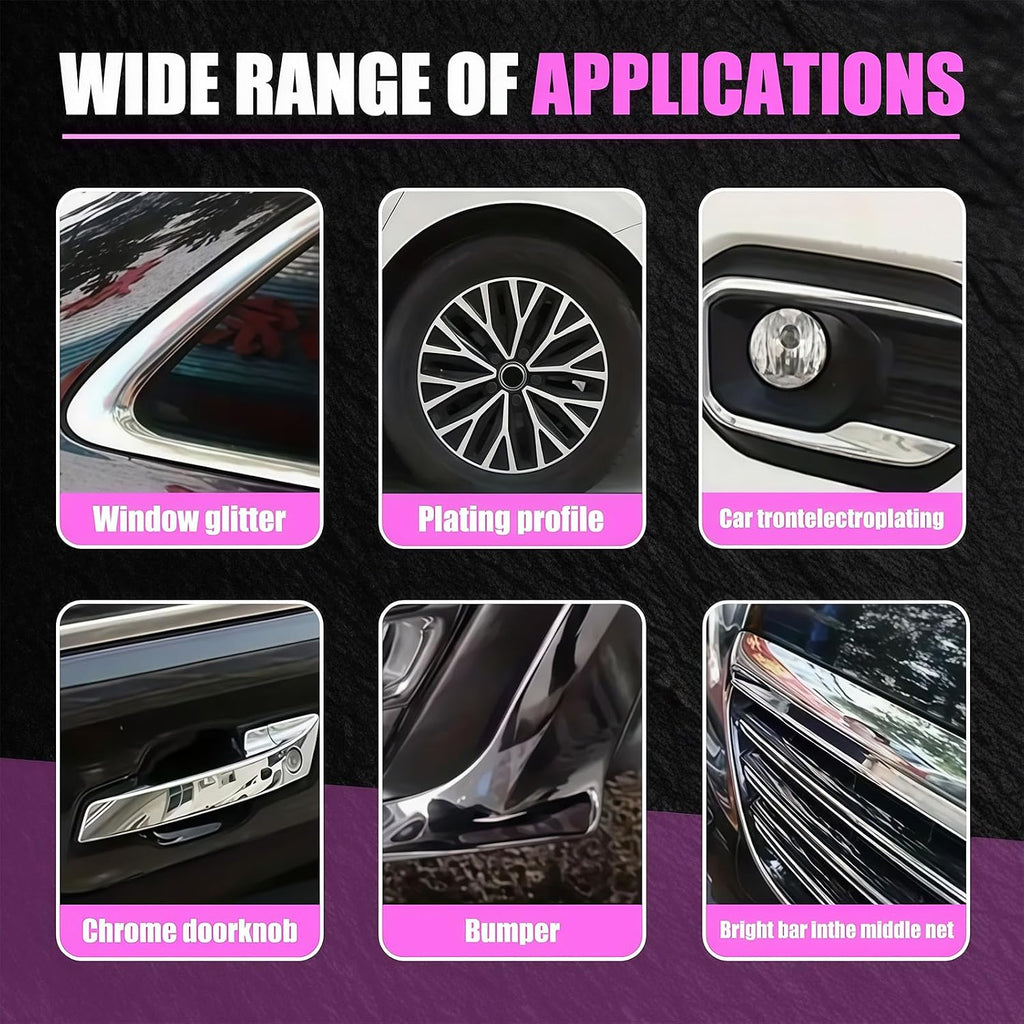 Round Jar Metal Care 50g, Chrome Reconditioning Polish for Controlled Home and Garage Application Workflows Metal Polishing Chrome Care Reconditioning Compound Round Jar Polish Garage Home
