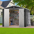 10x12 FT Outdoor Storage Shed, Metal Garden Shed by BENASS