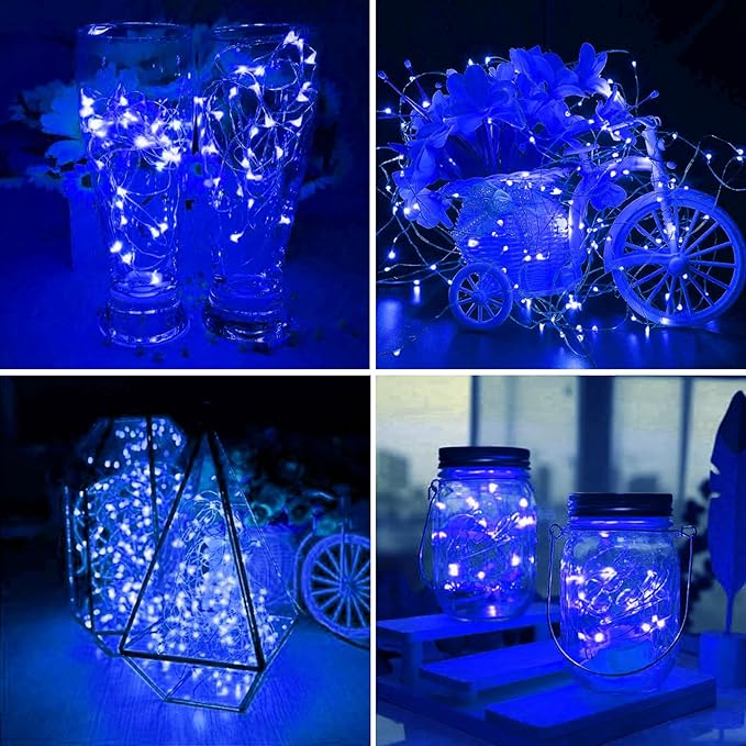 ZGWJ 50 Pack Fairy Lights Battery Operated, 7ft 20 Mini LED Fairy String Ligh...