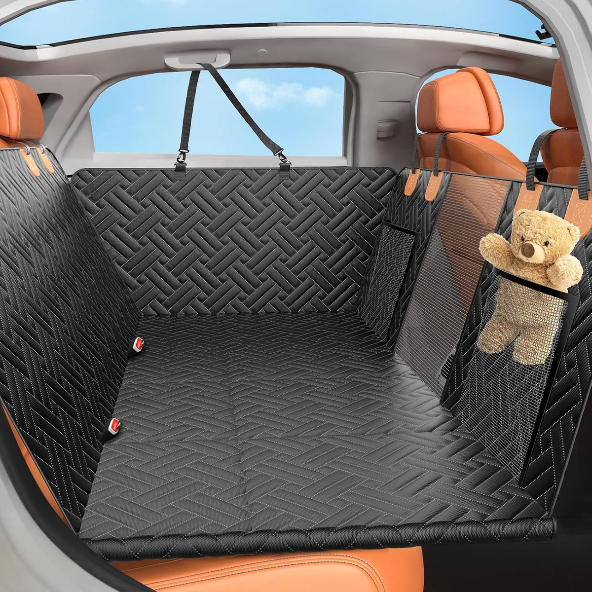 back seat extender for dogs,hard bottom car seat, main product view