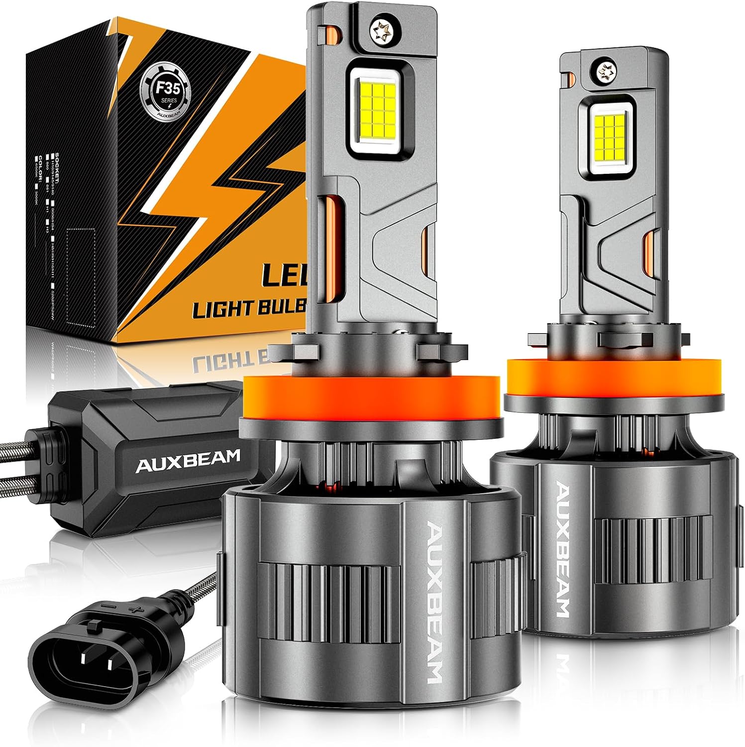 Auxbeam 2026 H11 Fog Light, F35 Series Offroad Lights, 130W 32000LM Powersports Light for Off-Road Use