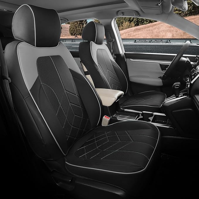 for Honda CRV Seat Covers Custom Fit 2017-2022 EXL EX LX Sport, Hybrid by FEINEPRO