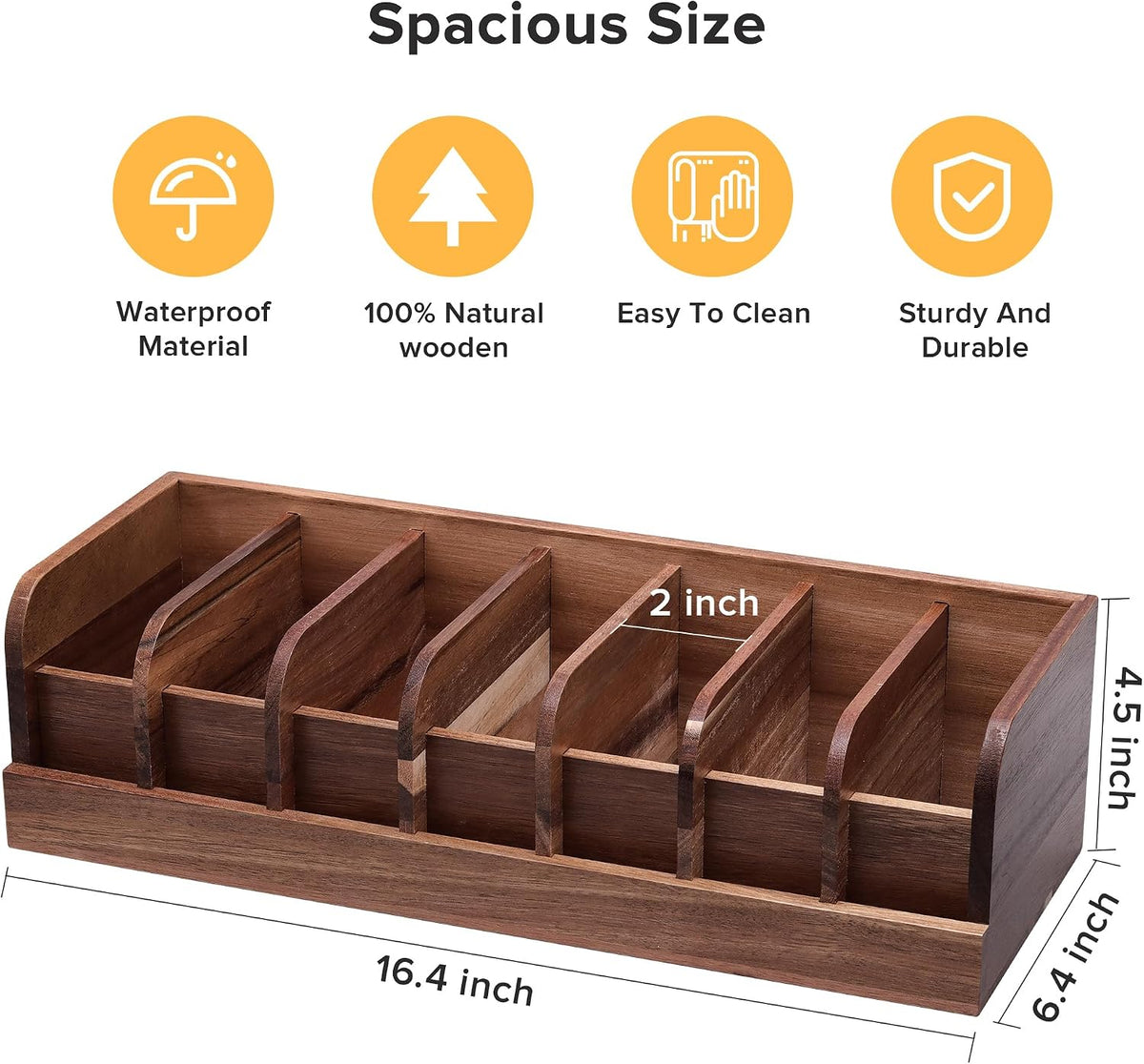 belt organizer, 7 compartment belt holder belt hanger showing dimensions