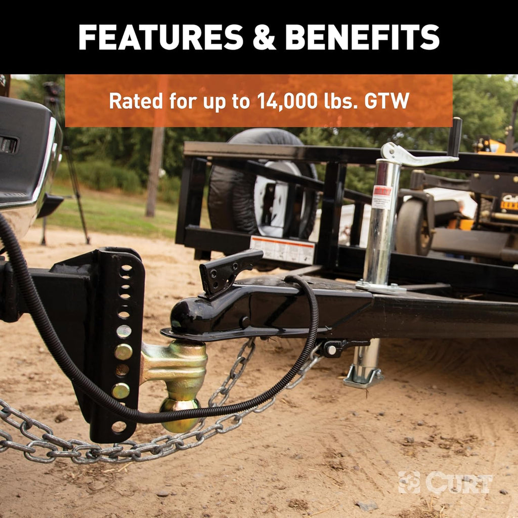CURT Manufacturing 45900 Channel-Style Adjuastable Dual Ball Mount