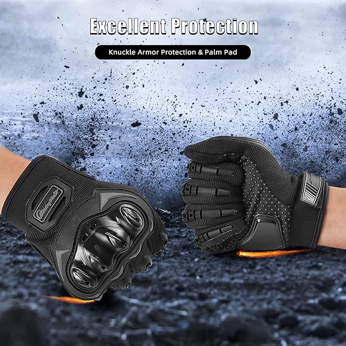 Motorcycle Gloves for Men and Women Full Finger Touchscreen Mountain Dirt Bike - Image 4
