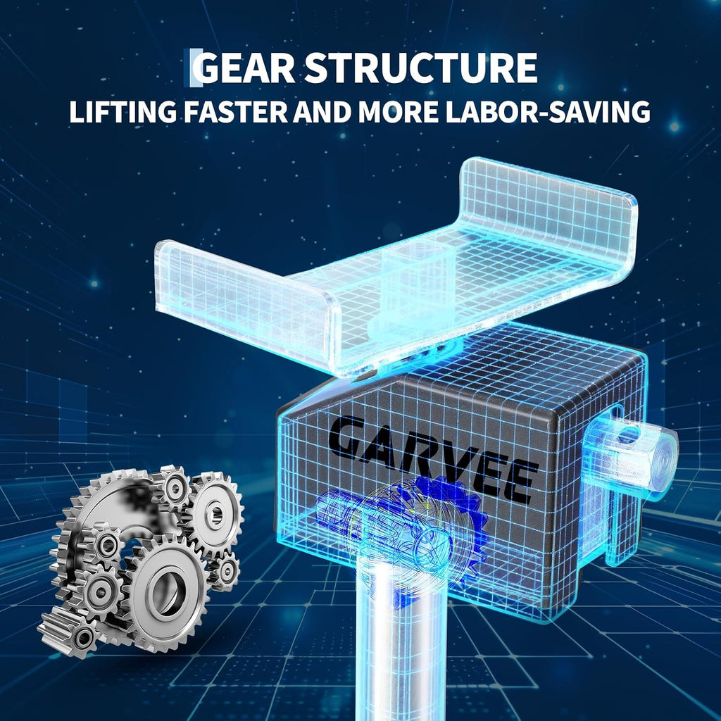 Garvee RV Slide Out Support Jacks (Set of 4) - 20,000lb Heavy Duty Rv Stabilizer Jacks Support, 21"-49" Quick-Lift Adjustable - Power Drill & Hand Crank Compatible for Campers, Travel Trailers & RVs