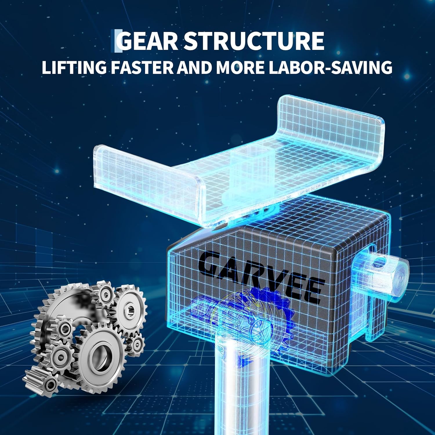 Garvee RV Slide Out Support Jacks (Set of 4) - 20,000lb Heavy Duty Rv Stabilizer Jacks Support, 21"-49" Quick-Lift Adjustable - Power Drill & Hand Crank Compatible for Campers, Travel Trailers & RVs