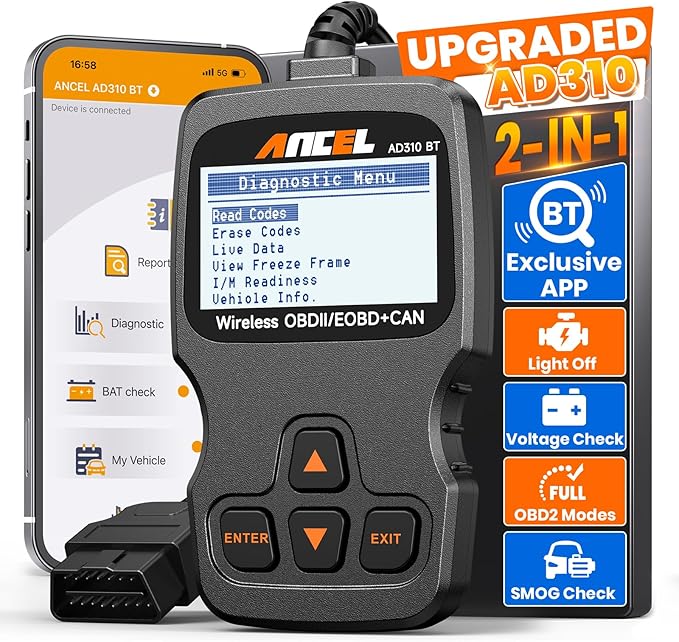 ANCEL AD310BT OBD2 Scanner Bluetooth