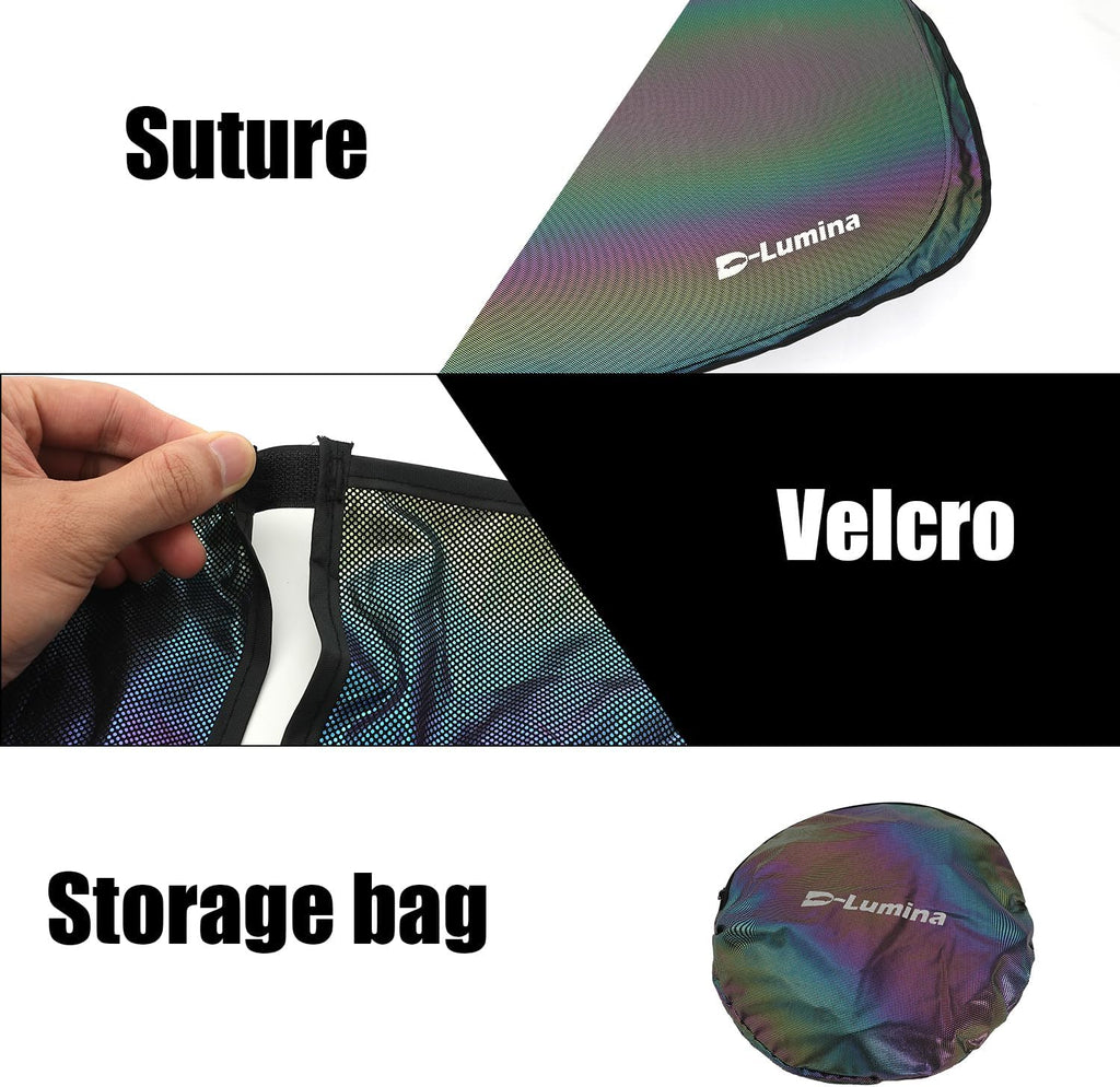 D-Lumina RAV-4 Windshield Sun Shades - Compatible with Toyota RAV4 2019 2020 2021 2022 2023 2024 2025 - Foldable Front Window Sun Protection, Heat Shield, Sunshade, Colourful