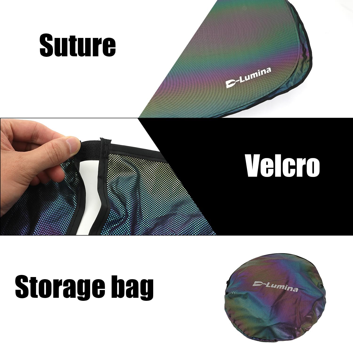 D-Lumina RAV-4 Windshield Sun Shades - Compatible with Toyota RAV4 2019 2020 2021 2022 2023 2024 2025 - Foldable Front Window Sun Protection, Heat Shield, Sunshade, Colourful