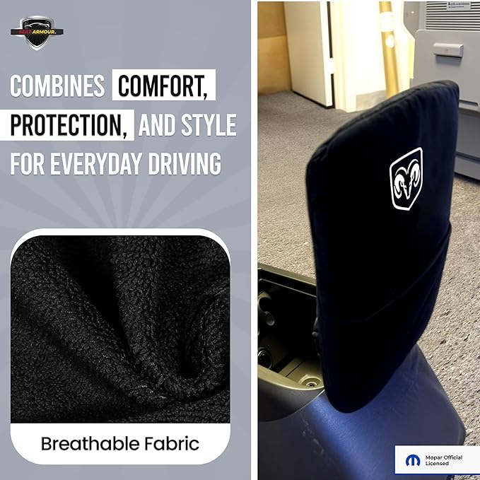 Premium Console Armrest Cover for Ram – Soft, Machine Washable Console Lid - Image 2
