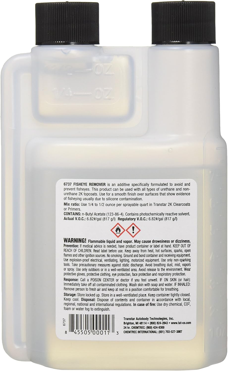 TRANSTAR Fisheye Remover, 8 oz Bottle 6737-1 Each