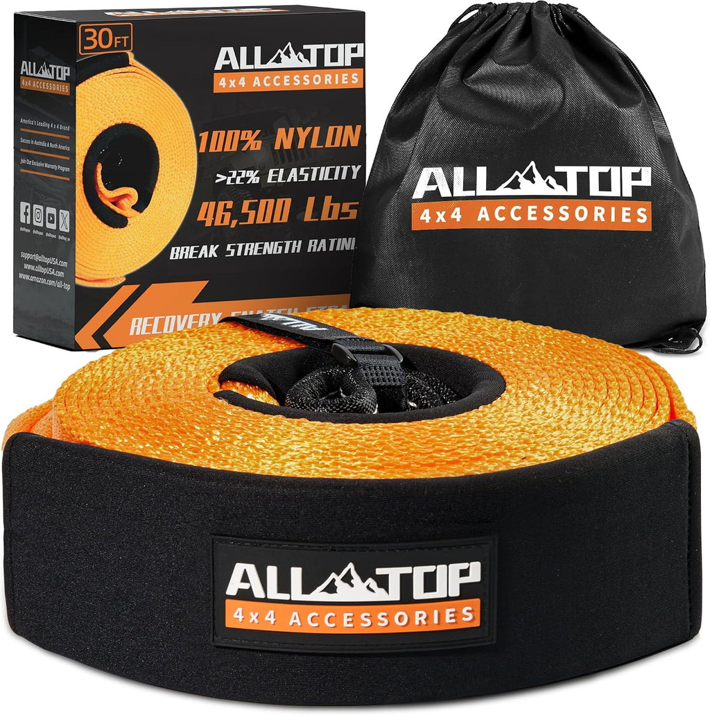 ALL-TOP Recovery Snatch Strap, 4in x 30ft