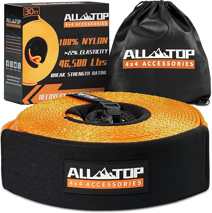 ALL-TOP Recovery Snatch Strap, 4in x 30ft by ALL-TOP4X4