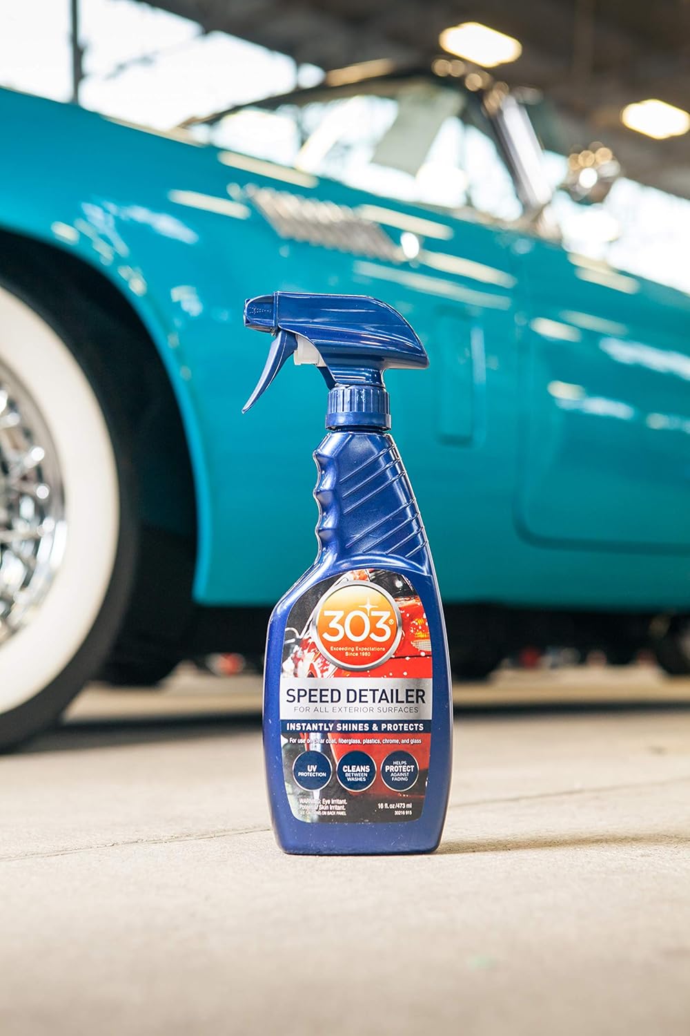 303 Products Speed Detailer - Instantly Shines and Protects Paint - for All Exterior Automotive Surfaces - Cleans Between Washes - UV Protection, 1 Gallon, (30229)