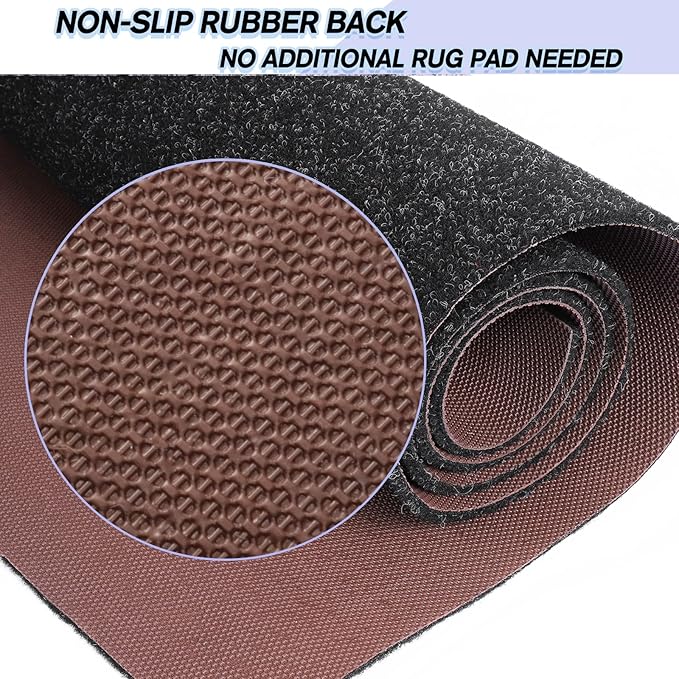 Custom Size Backed Non-Slip Area Rugs Runner, Easy Clean, Waterproof Runner Rugs - Image 4