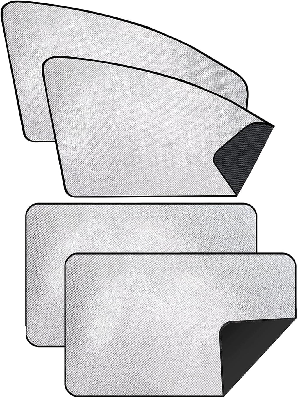 4 Pcs Side Window Sunshade for GMC Sierra 2500HD/3500HD Crew Cab 2020-2025, Window Curtain Shield Protection Sun Visor Screen Automotive Interior Accessories