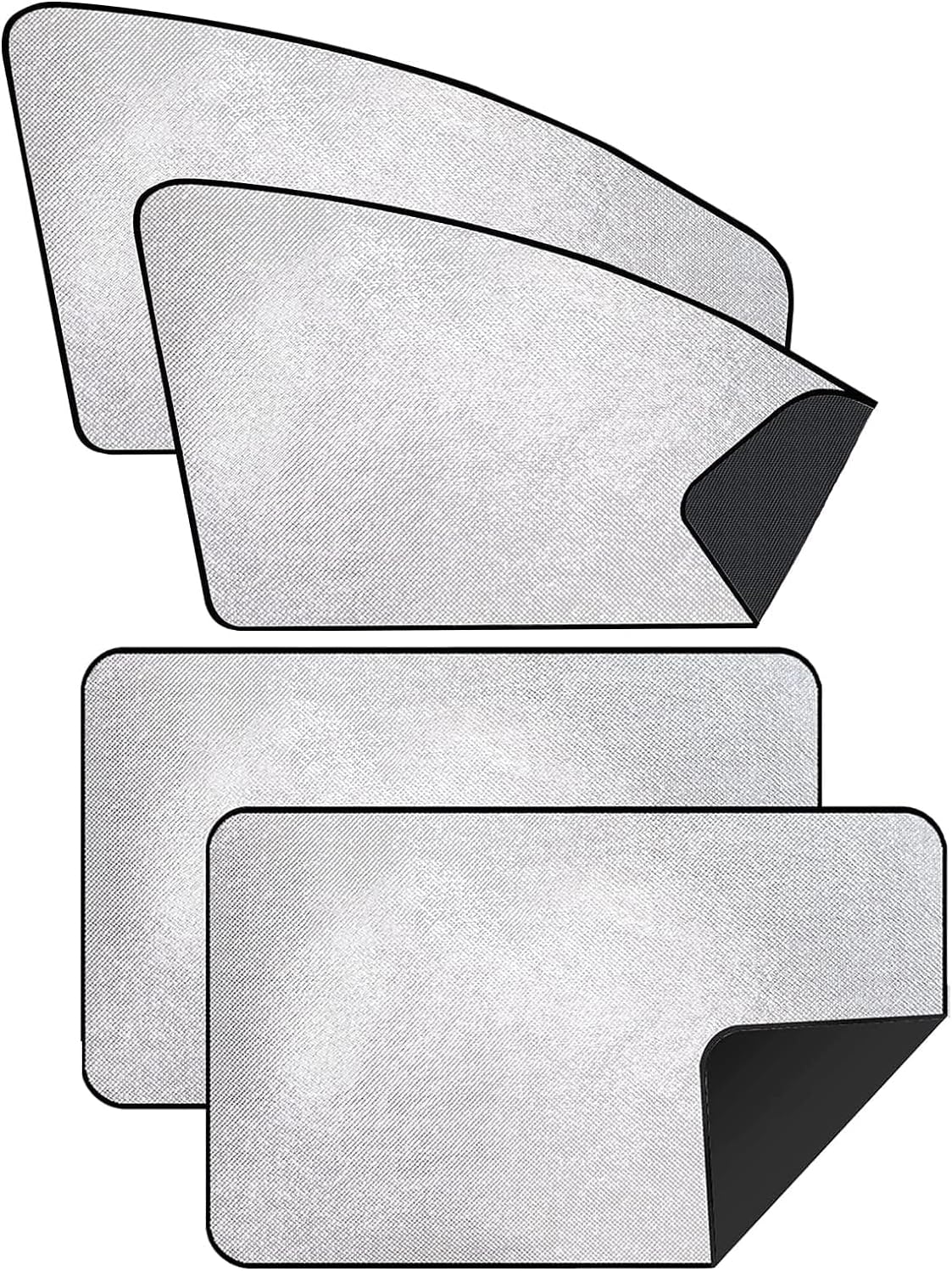 4 Pcs Side Window Sunshade for GMC Sierra 2500HD/3500HD Crew Cab 2020-2025, Window Curtain Shield Protection Sun Visor Screen Automotive Interior Accessories