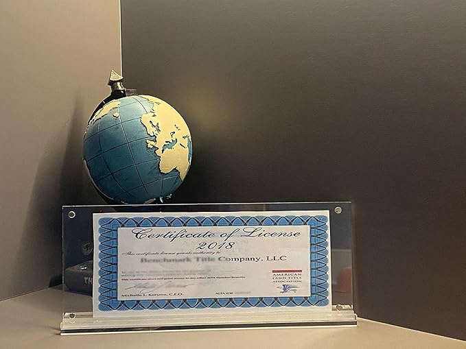 IEEK 2 Pack of Acrylic Business License Frame - Image 5