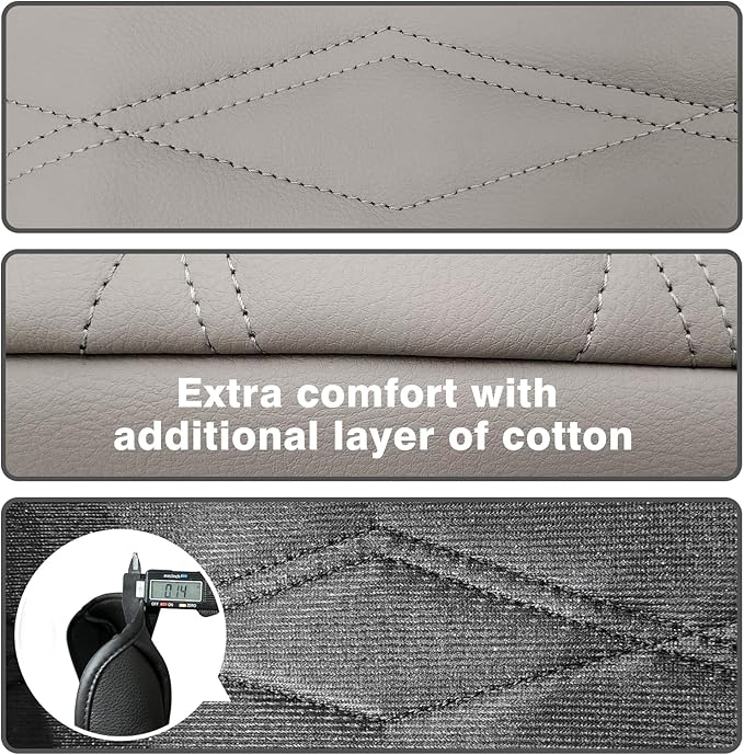 Muslogy for 2024 2025 Atlas Center Console Pad Armrest Cover Protector Vegan - Image 3